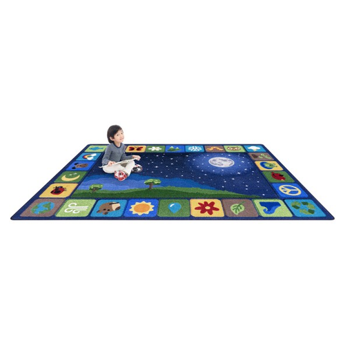 Lifestyle of Joy Carpets 2207 Peaceful Planet Rectangle