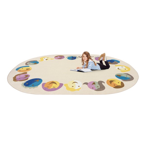 Lifestyle of Joy Carpets 2209 Faces of Joy Oval