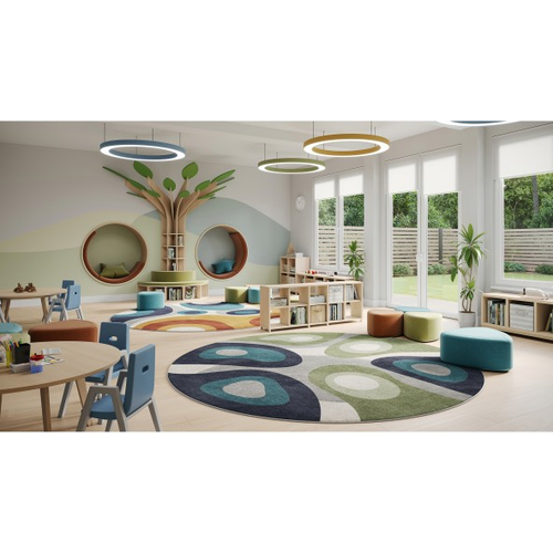 Environmental of Joy Carpets 2212 Peaceful Meadow Round
**Props Not Included - Rugs Sold Individually**