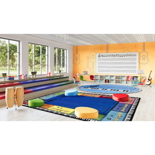 Environmental of Joy Carpets 2186 Recorderific Rectangle
**Props Not Included - Rugs Sold Individually**