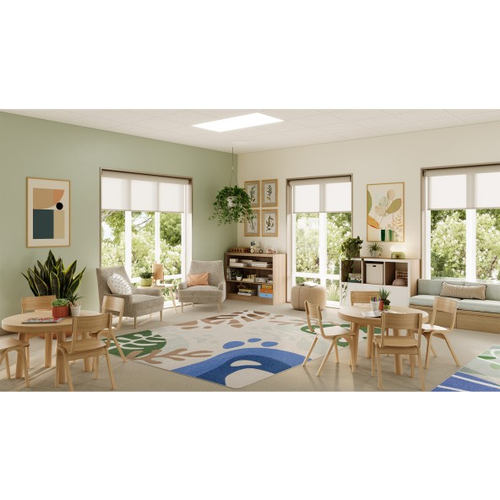 Environmental of Joy Carpets 2219 Nature Forms Rectangle 
**Props Not Included**