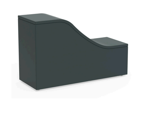 KI CL1W Clamber One-Tier Wave Seat — Fully Upholstered