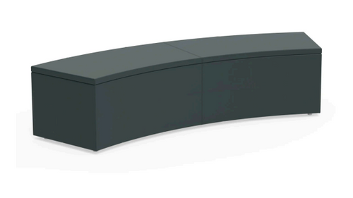 KI CL1VNU Clamber One-Tier 45-degree Inside Curve Seat — Fully Upholstered