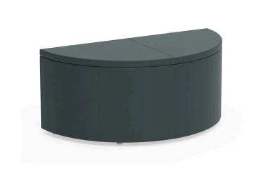 KI CL1HRU Clamber One-Tier Half-Round Seat — Fully Upholstered
