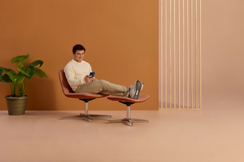 Environmental of KI CALSG Cascha Metal Swivel Lounge Chair with Ottoman
**Ottoman Sold Separately**