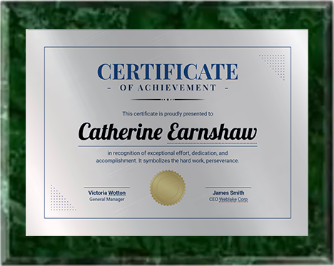 Massillon Plaque Diploma Reprint
Dark Green