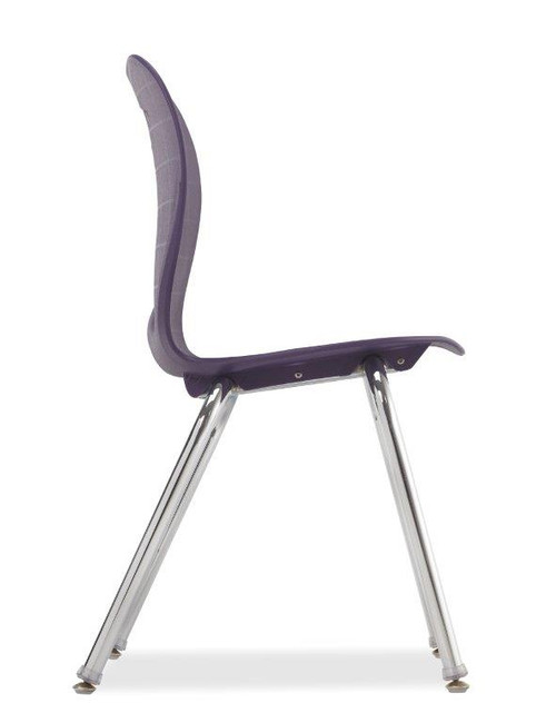 Alumni C-SM Smooth Polypropylene 4-Leg Chair