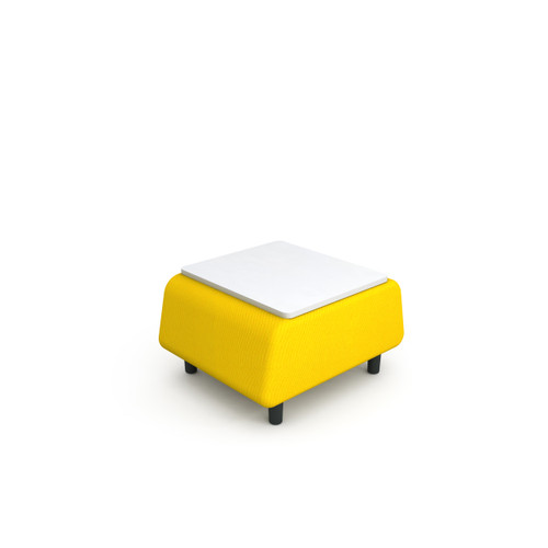 Paragon MOTIV 2.0 Soft Seating Single Straight Bench with Laminate Top - MTV10BW15 / 16"H