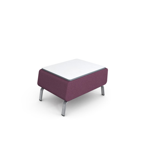 Paragon MOTIV 2.0 Soft Seating Single Straight Bench with Laminate Top - MTV10BW18 / 19"H