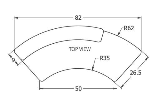 Russwood Curved Rover Desk