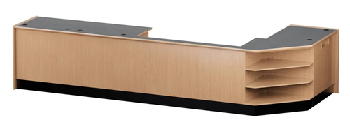 Russwood Trinity Series L-Shaped Circulation Desk