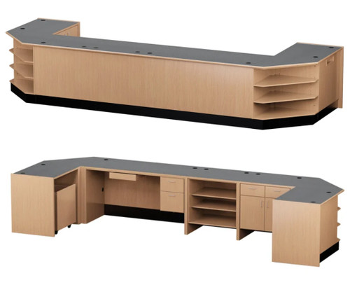 Russwood Trinity Series U-Shaped Circulation Desk