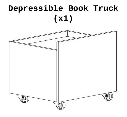 Depressible Book Truck