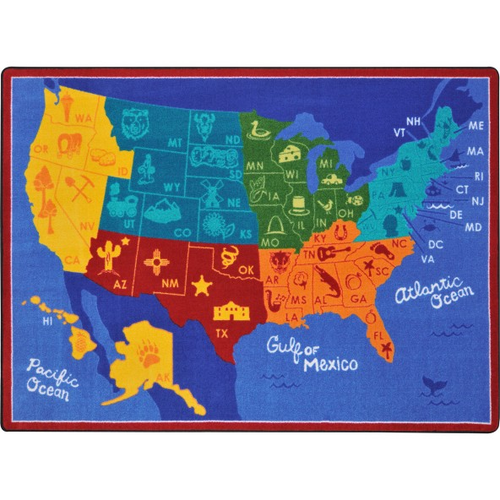 Joy Carpets 1869 States of the Nation Rectangle