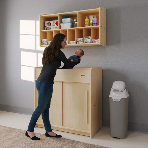 Foundations 4903047 Ready to Assemble SafeGlide Changing Table