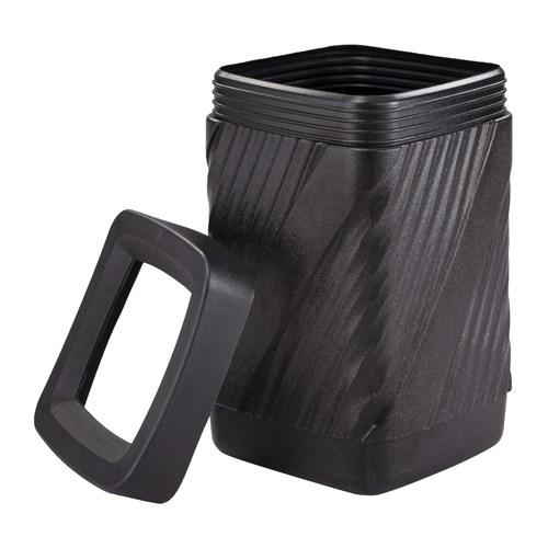 Safco 9372BL Twist Waste Receptacle Open Top 32 Gallon