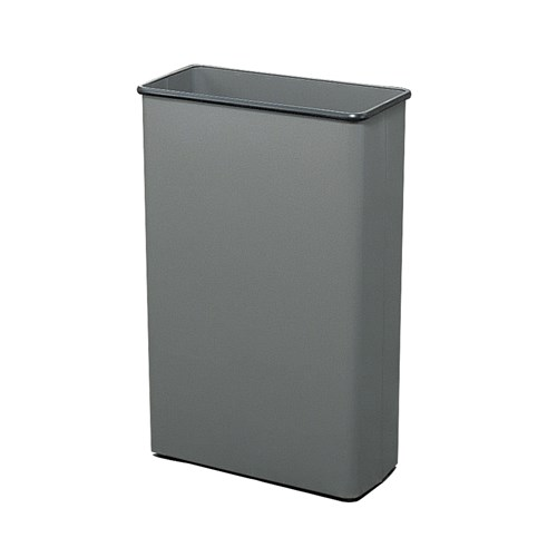 Safco 9618CH Rectangular Wastebasket 88 Qt. Pack of 3 - Charcoal