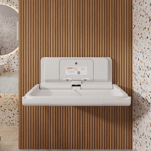 Sova Span Horizontal Baby Changing Station 15HS0003 - White Granite