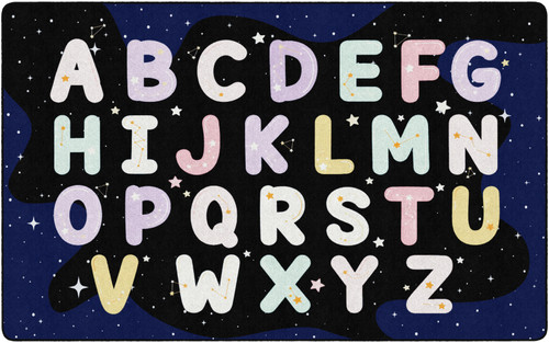 Flagship FA3432-44FS Out of This World Space Constellation ABC's - 7'8"W x 12'L