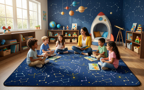 Flagship FA3559-32FS Out of This World Space Constellations - 6'W x 8'4"L