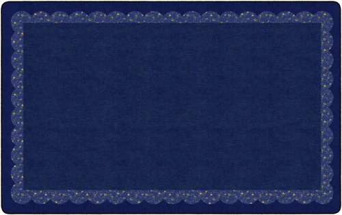 Flagship FA3446-44FS Out of This World Space Scallop Border - 7'6"W x 12'L