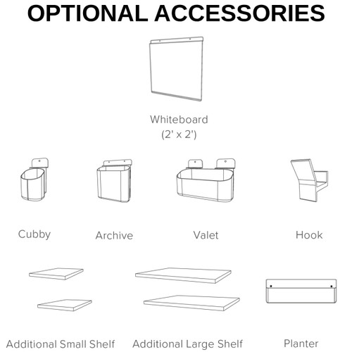 **Optional** Accessories
**Sold Separately**