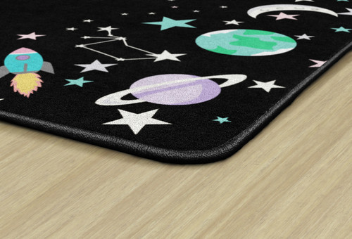 Flagship FA3558 Out of This World Space Outer Space Border Black Multi
