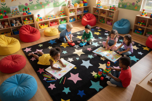 Flagship FA3557 Out of This World Space Shining Star Black Multi