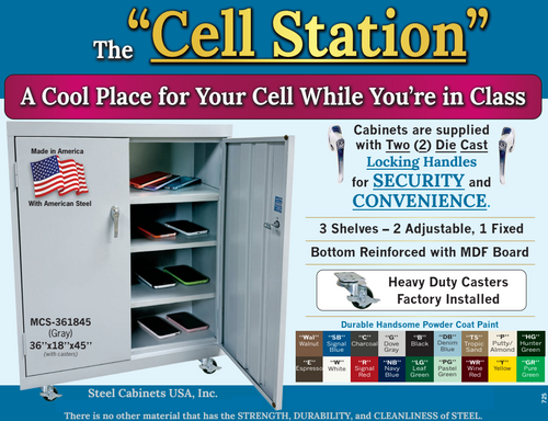 Steel Cabinets USA MCS-361845 Cell Station