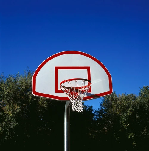 SportsPlay 4.5-inch OD Heavy Duty Bent Post Basketball Backstop - Aluminum Backboard
**Optional Painted Target and Border Sold Separately**
