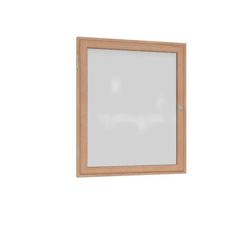 Ghent Enclosed Wood Frame Magnetic Porcelain Whiteboard