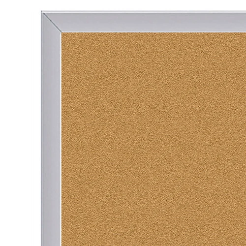 Ghent AK Series Aluminum Frame Traditional Cork Bulletin Board
