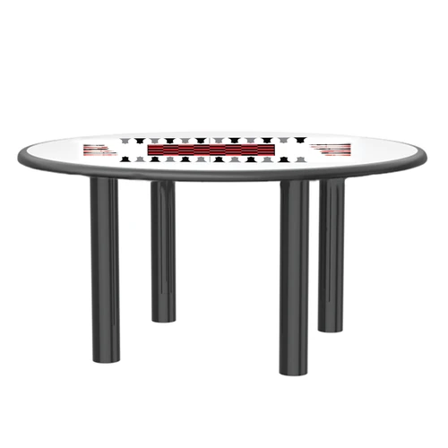 Cortech Endurance Round Steel Leg Table - 48" Diameter w/ Game Top