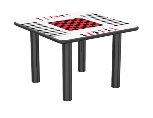 Cortech Endurance Square Steel Leg Table w/ Optional Game Top
**Optional Game Top Sold Separately**