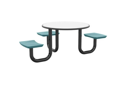 Cortech Round U-Leg Anchor Table - 42" / 3 Seats, 1 ADA Spot