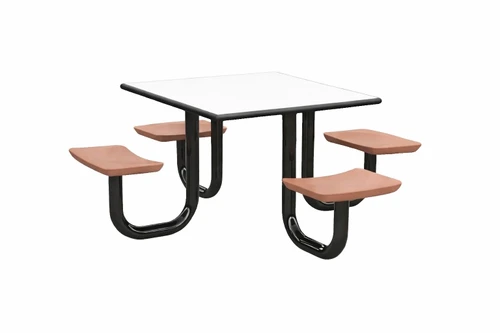 Cortech Square U-Leg Anchor Table - 42" / 4 Seats