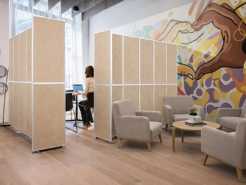 Screenflex Highpoint Folding Vinyl Anchored Room Divider
**Sold Individually / Additional Furniture Not Included**