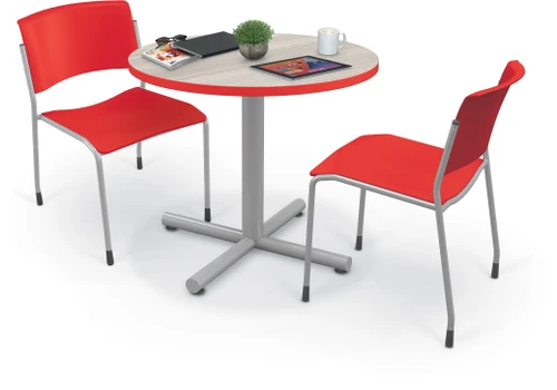 MooreCo Inklud Round Fixed Height X-Base Table - 29"H
**Additional Furniture Not Included**