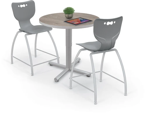 MooreCo Inklud Round Adjustable Height X-Base Table
**Additional Furniture Not Included**