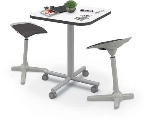 MooreCo Inklud Square Dry Erase Fixed Height X-Base Table with **Optional** Casters - 36"H
**Additional Furniture Not Included**
