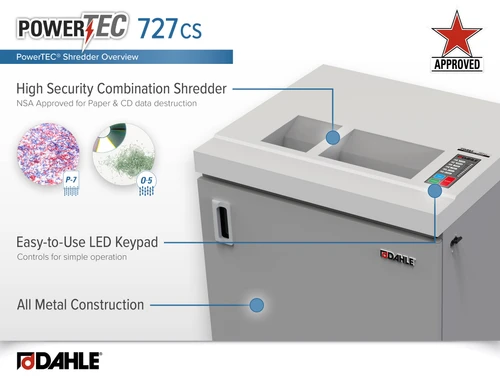 Dahle 727 CS PowerTEC High Security Shredder
