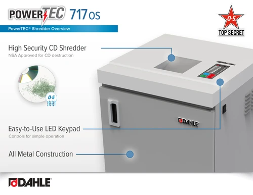 Dahle 717 OS PowerTEC CD Shredder