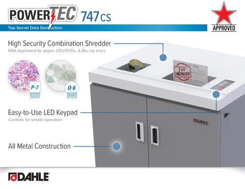 Dahle 747 CS PowerTEC High Security Shredder