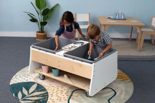 Whitney Brothers WB4048 Mobile Two Tub Sand and Water Table
**Props and Additional Furniture Not Included**