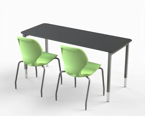 Smith System Planner Laminate Science Table and Numbers Stack Chair Bundle