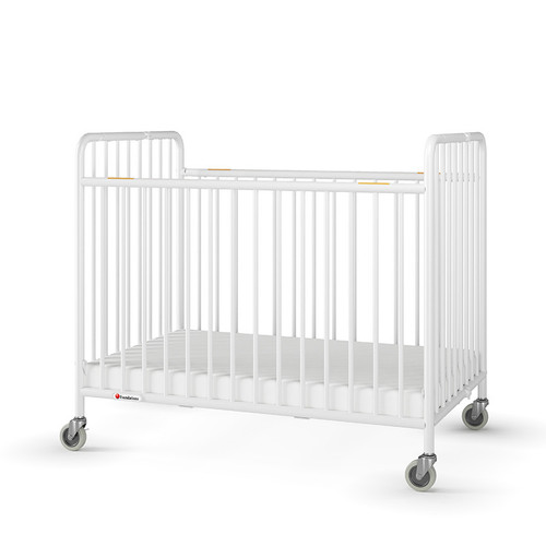 Compact StowAway Folding Metal Crib - Foundations 1231090 Compact StowAway Folding Metal Crib - Foundations 1231090