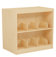 MediaTechnologies V21-4224P Bookmark 21 Series Double Faced Picture Book Wood Shelving Starter Unit