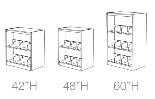 MediaTechnologies Bookmark 21 Series Double Faced Picture Book Wood Shelving Starter Unit