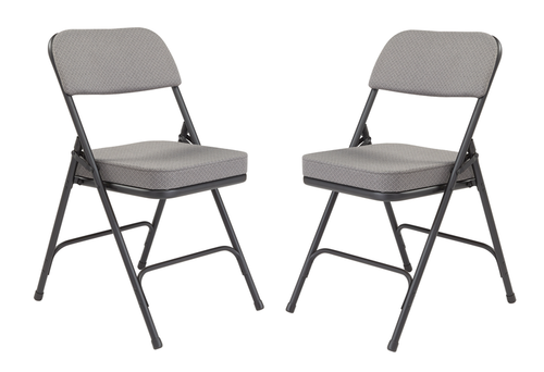 Premium Thick Upholstered Seat Double Hinge Folding Chair (2 Pack) - NPS 3200 **Fabric Upholstery** Premium Thick Upholstered Seat Double Hinge Folding Chair (2 Pack) - NPS 3200 **Fabric Upholstery**
