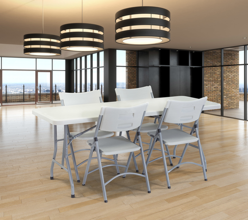 Heavy Duty Plastic Folding Chair (4 Pack) - NPS 602
**Sold In Packs of 4 Only - Props Not Included**